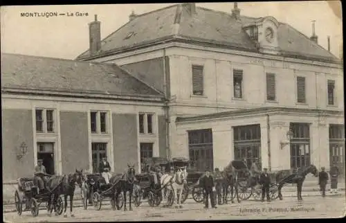 Ak Montluçon Allier, La Gare