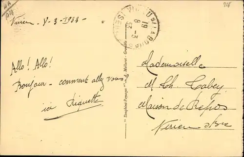 Ak Virieu sur Bourbre Isère, Le Chateau de Blandin