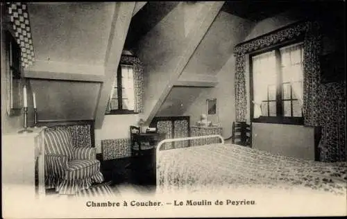 Ak Peyrieu Ain, Chambre a Coucher, Le Moulin