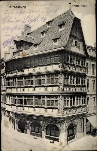 Ak Strasbourg Straßburg Elsass Bas Rhin, Altes Haus