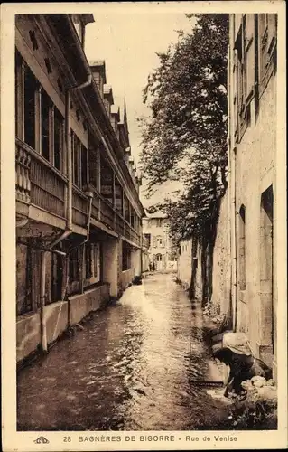 Ak Bagnères de Bigorre Hautes Pyrénées, Rue de Venise