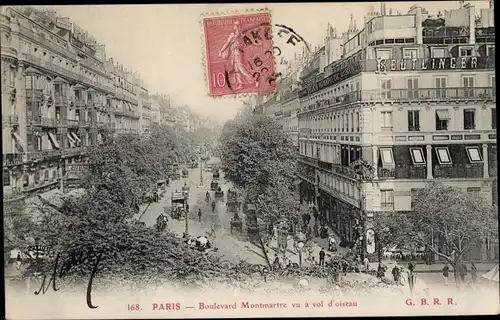 Ak Paris II. Arrondissement Bourse, Boulevard Montmartre