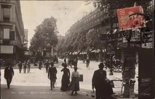 Ak Paris II. Arrondissement Bourse, Boulevard des Capucines