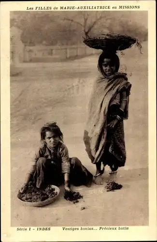 Ak Indien, Les Filles de Marie Auxiliatrice en Missions, Inder, Kinder