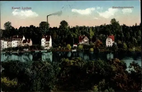 Ak Lychen Uckermark, Blick auf Kienofenpromenade