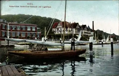 Ak Kiel in Schleswig Holstein, Kaiserliches Yacht Club Gelände, Logierhaus