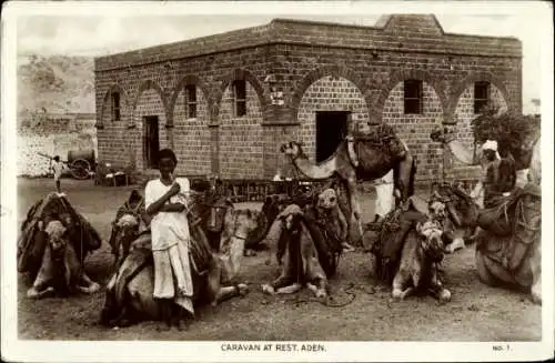 Ak Aden Jemen, Caravan at rest