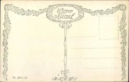 Künstler AK, Dürnstein an der Donau Wachau Niederösterreich, Otto Herschel, Liebespaar