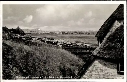 Ak Kampen auf Sylt, Blick von Klenderhof