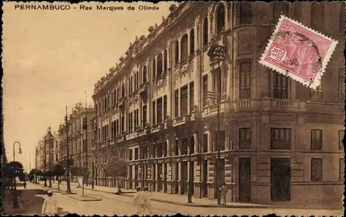 Ak Pernambuco Brasilien, Rua Marques de Olinda