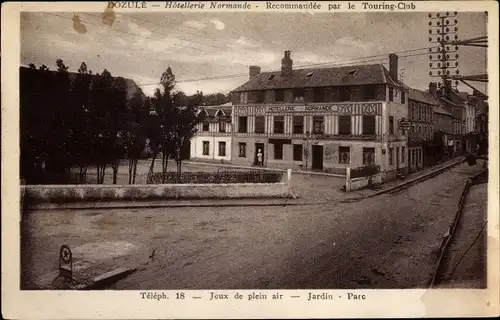 Ak Dozulé Calvados, Jeux du plein air, Jardin, Parc