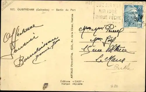 Ak Ouistreham Calvados, Sortie du Port