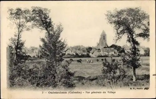 Ak Ouistreham Calvados, Vue generale du Village