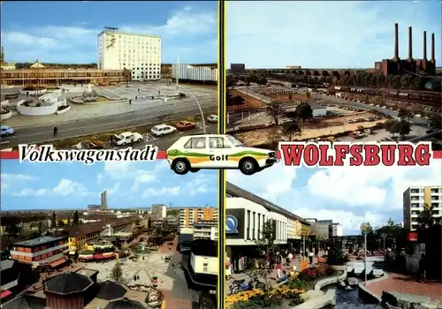 Ak Wolfsburg in Niedersachsen, Ansichten vom VW Werk