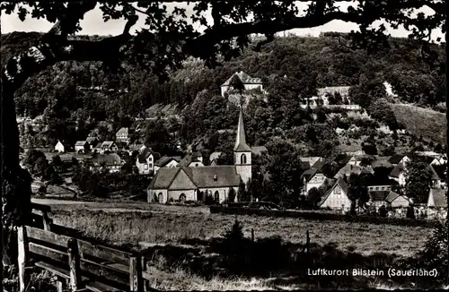 Ak Bilstein Lennestadt im Sauerland, Teilansicht mit Kirche