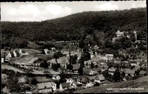 Ak Bilstein Lennestadt im Sauerland, Teilansicht mit Kirche