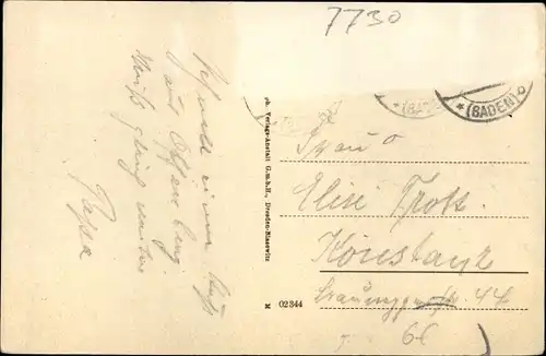 Ak Villingen im Schwarzwald, Partie am Klosterring, Bickentor, Anlagen