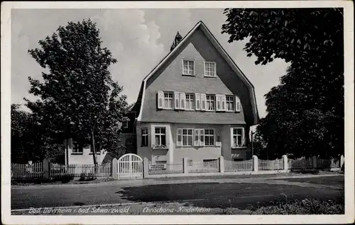 Ak Bad Dürrheim Baden Württemberg, Chrischona Kinderheim