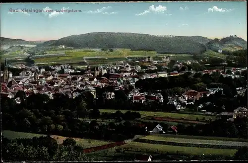 Ak Bad Kissingen Unterfranken, Gesamtansicht vom Ludwigsturm