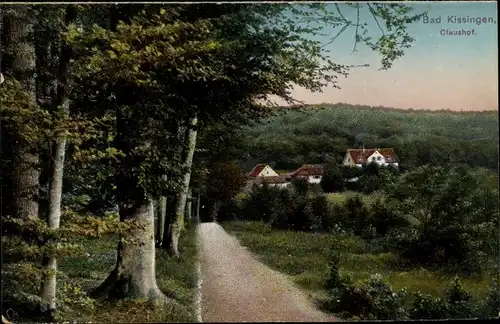 Ak Bad Kissingen Unterfranken Bayern, Claushof, Landschaft, Wald