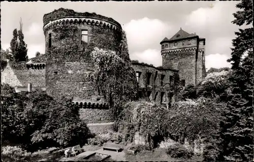 Ak Andernach am Rhein, Schlossgarten, Turmruine