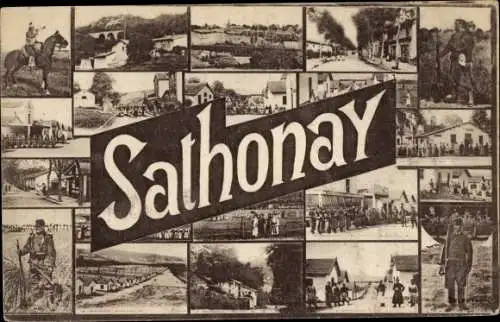 Ak Sathonay Ain, Ortsansichten