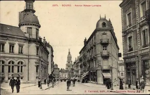 Ak Bourg Ain, Avenue Alsace Lorraine