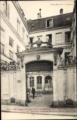 Ak Paris III. Arrondissement Temple, Rinceaux, Usine de Distribution