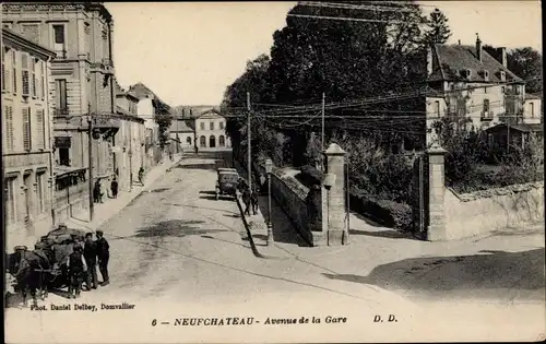 Ak Neufchâteau Lothringen Vosges, Avenue de la Gare