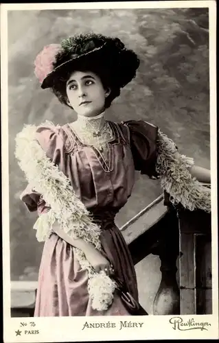 Ak Schauspielerin Andrée Méry
