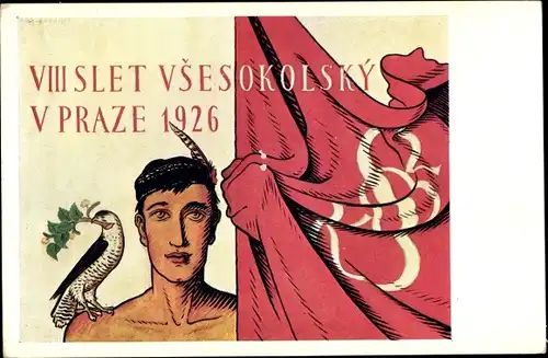 Ak Praha Prag Tschechien, VIII Slet Vsesokolsky 1926, Turnfest