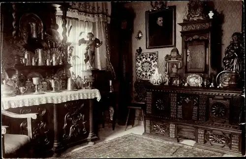 Foto Ak Radfeld Tirol, Wohnung eines Lehrers, Innenansicht