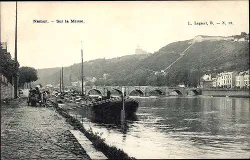Ak Namur Wallonien, Sur la Meuse
