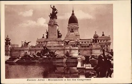 Ak Buenos Aires Argentinien, Monumento a los dos Congresos