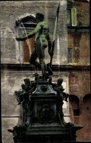 Ak Bologna Emilia Romagna, Fontana del Nettuno
