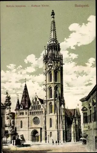 Ak Budapest Ungarn, Mátyás Templom, Mathiaskirche
