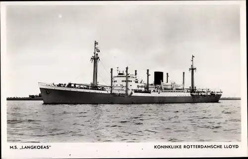 Ak Dampfschiff MS Langkoeas, Koninklijke Rotterdamsche Lloyd, KRL 