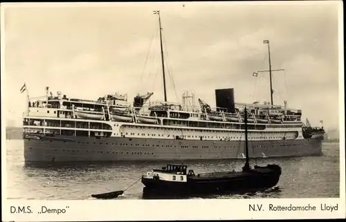 Ak Dampfschiff DMS Dempo, N. V. Rotterdamsche Lloyd