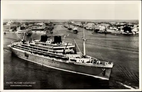Ak Passagierdampfer MS Willem Ruys, Koninklijke Rotterdamsche Lloyd