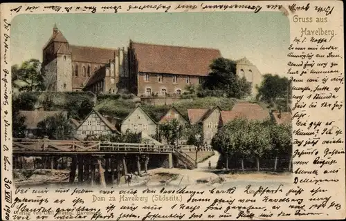 Ak Havelberg in Sachsen Anhalt, Dom, Südseite