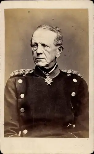 CdV General der Infanterie von Moltke, Chef des großen Generalstabes der Deutschen Armee