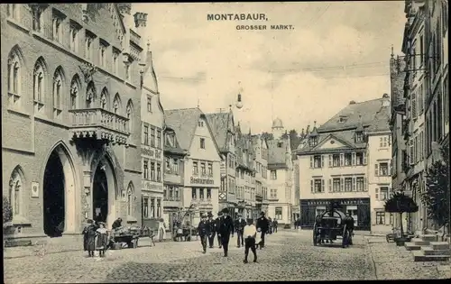Ak Montabaur im Westerwald, Großer Markt