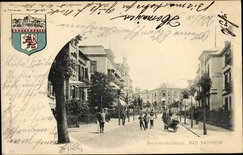 Wappen Ak Bad Nauheim in Hessen, Bismarckstraße