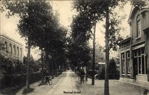 Ak Meersel Dreef Flandern Antwerpen, Blick in Straße