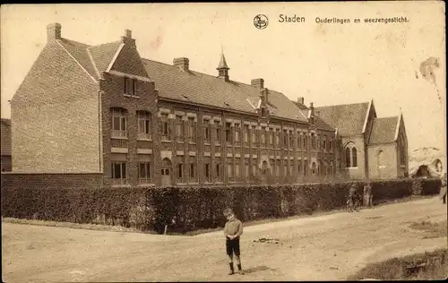 Ak Staden Westflandern, Ouderlingen en weezengesticht