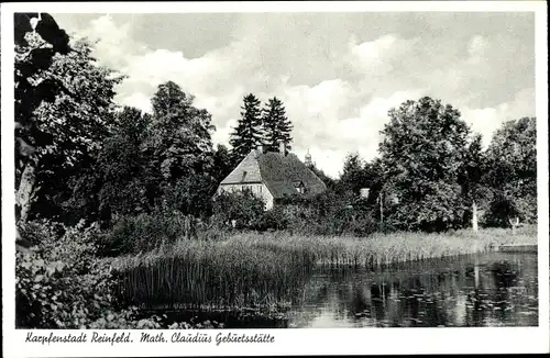 Ak Reinfeld in Holstein, Math. Claudius Geburtsstätte