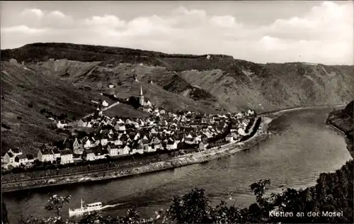 Ak Klotten an der Mosel, Blick auf den Ort