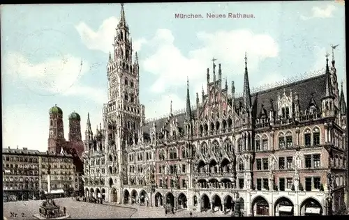 Ak München Bayern, Neues Rathaus