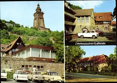 Ak Steinthaleben Kyffhäuserland in Thüringen, Kyffhäuser, Kaiser Wilhelm Denkmal, FDGB-Erholungsheim