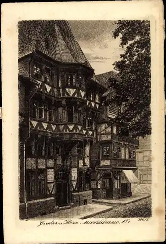 Künstler Ak Goslar, Haus Marktstraße 1